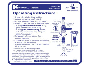 Keco PumpOut Systems Operating Instructions - Large Decal